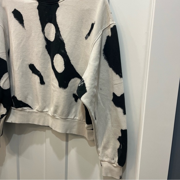 Weekday Women’s Amaze Printed Cotton Tie-Dye Crewneck Sweatshirt Size Small - Picture 5 of 11